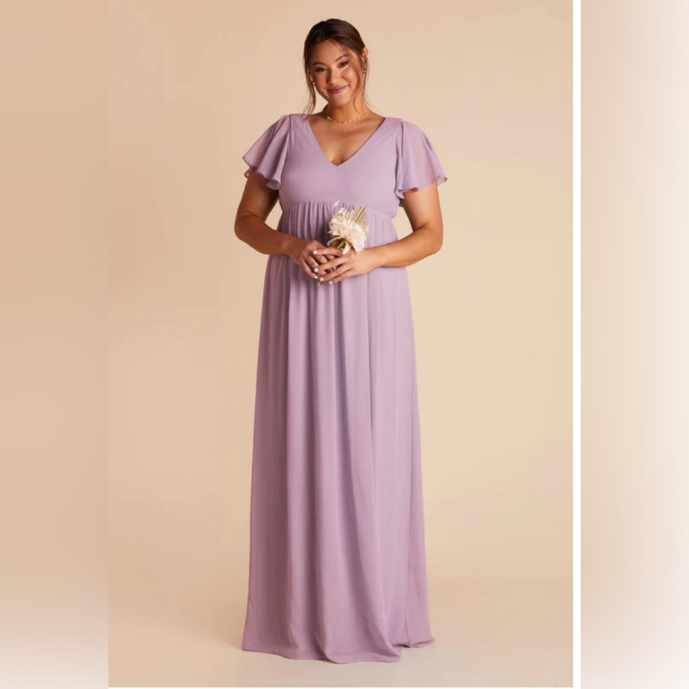 Birdy Grey lavender Hannah Empire Bridesmaid Dress